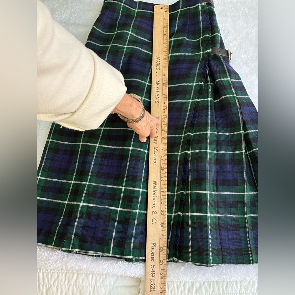 Lochcarron Graham of Montrose Wool Kilt Skirt Made in Scotland Girls 24” Waist - Picture 3 of 7